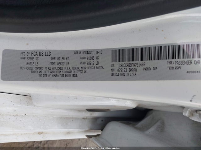 1C3CCCAB9FN721407 Chrysler 200 Limited