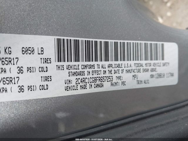 2015 CHRYSLER TOWN & COUNTRY 2C4RC1CG8FR657253 Photo 8