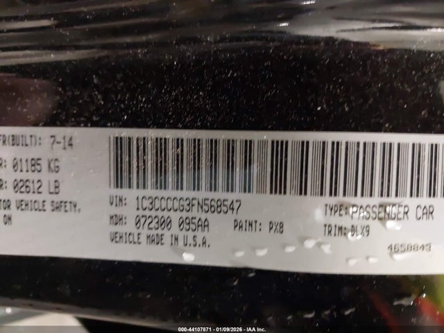 1C3CCCCG3FN568547 Chrysler 200 C