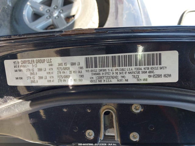 2013 RAM 1500 1C6RR7FT2DS702491 Photo 8