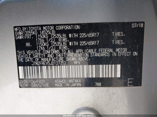Toyota RAV4 LE 2018 JTMZFREV5JD127352 Image 23