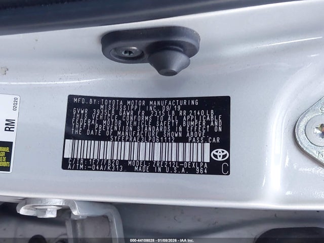 5YFEPRAE3LP061112 Toyota COROLLA LE