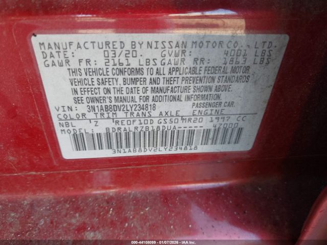 2020 NISSAN SENTRA 3N1AB8DV2LY234818 Photo 8