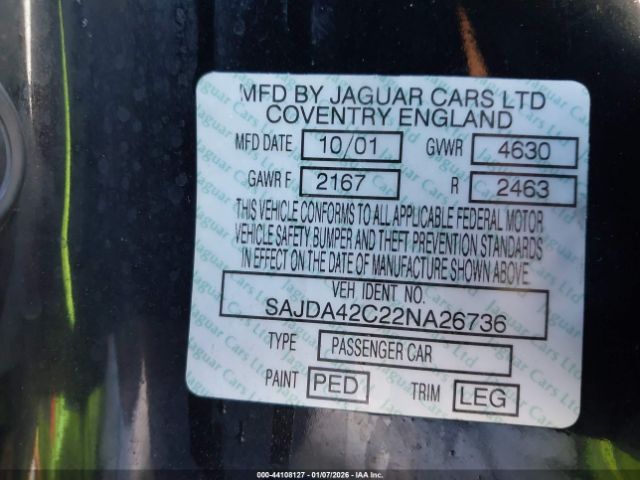 2002 JAGUAR XK8 SAJDA42C22NA26736 Photo 8