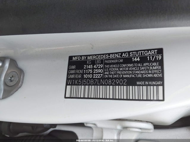 2020 MERCEDES-BENZ AMG CLA 45 W1K5J5DB7LN082902 Photo 8