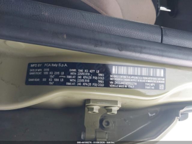 2015 JEEP RENEGADE ZACCJABT4FPB32799 Photo 8