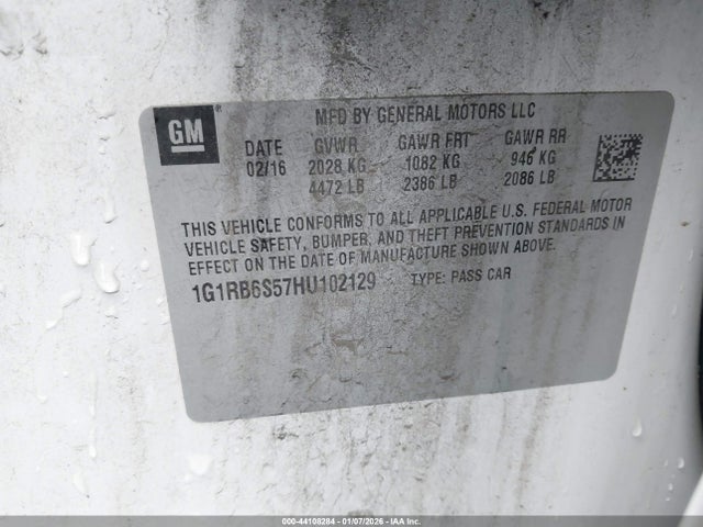 1G1RB6S57HU102129 Chevrolet Volt Premier