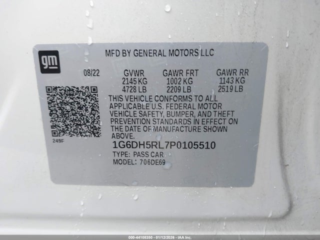 2023 CADILLAC CT4-V 1G6DH5RL7P0105510 Photo 8