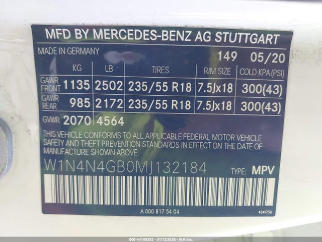 2021 MERCEDES-BENZ GLA 250 W1N4N4GB0MJ132184 Photo 8