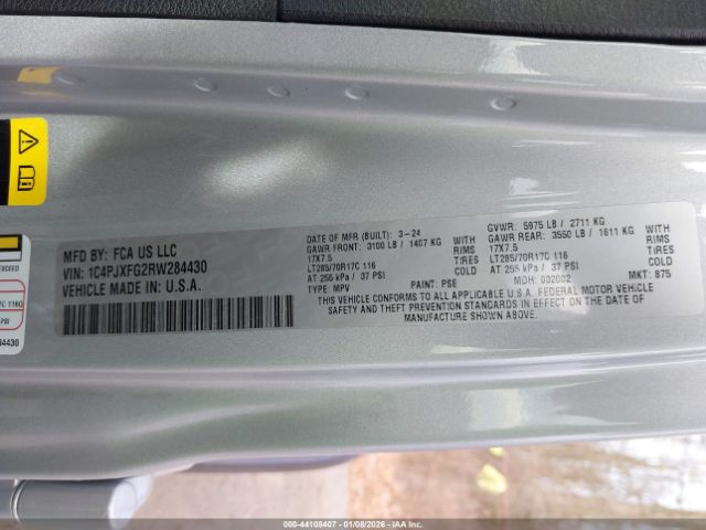 2024 JEEP WRANGLER 1C4PJXFG2RW284430 Photo 8