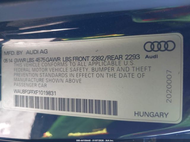 2015 AUDI A3 WAUBFGFFXF1019831 Photo 8