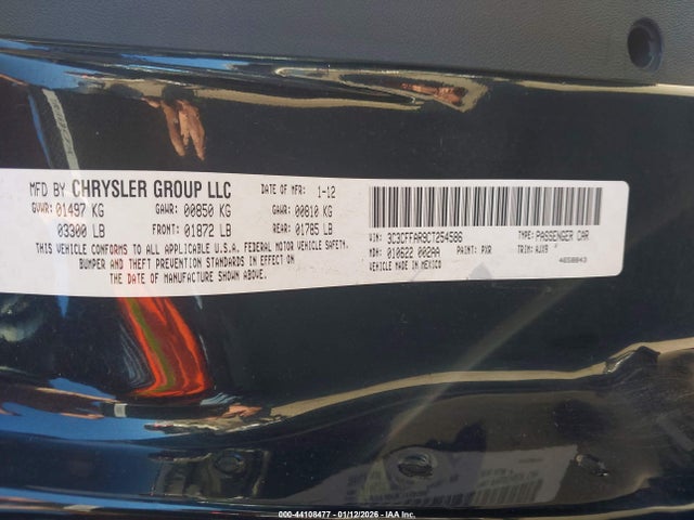 2012 FIAT 500 3C3CFFAR9CT254586 Photo 8