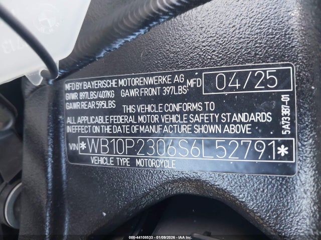WB10P2306S6L52791 BMW S 1000 Rr