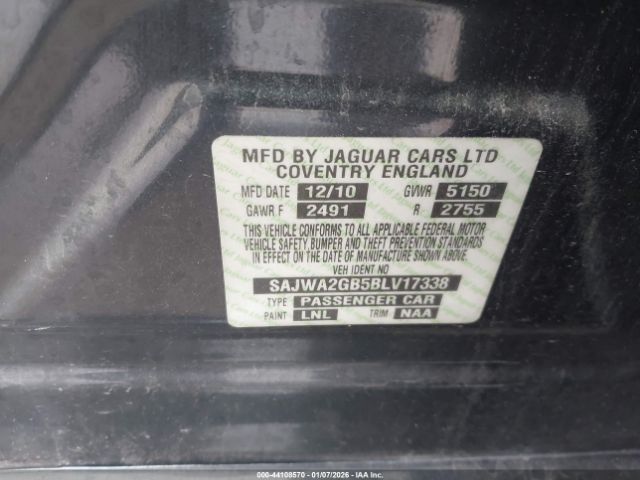 2011 JAGUAR XJ SAJWA2GB5BLV17338 Photo 8
