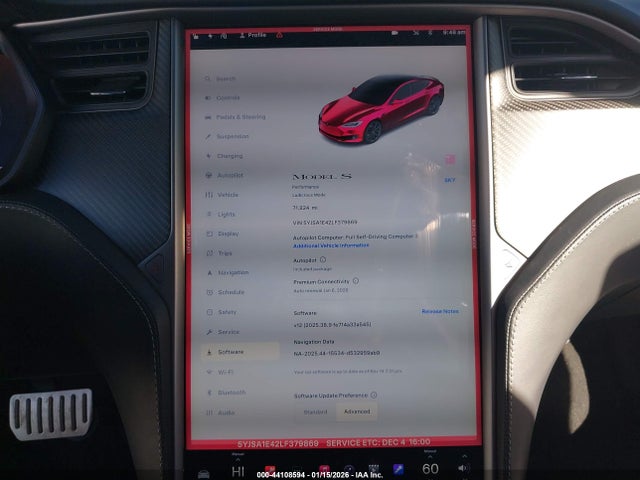 2020 TESLA MODEL S 5YJSA1E42LF379869 Photo 6