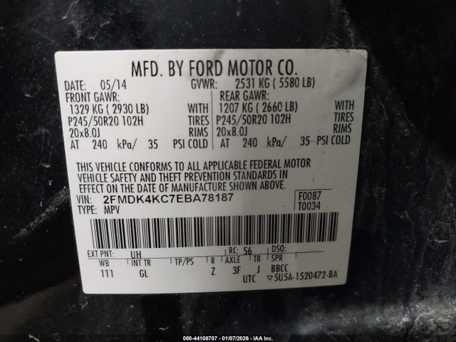 2014 FORD EDGE 2FMDK4KC7EBA78187 Photo 8
