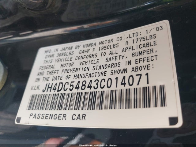 2003 ACURA RSX JH4DC54843C014071 Photo 8