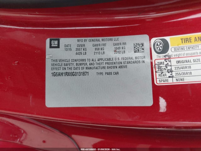 2016 CADILLAC ATS 1G6AH1RX6G0131871 Photo 8