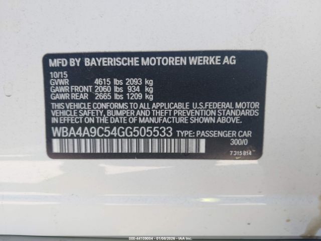 2016 BMW 428I GRAN COUPE WBA4A9C54GG505533 Photo 8