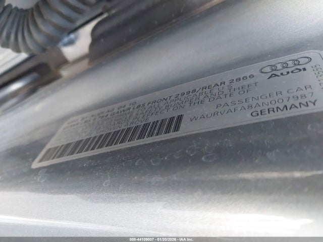 2010 AUDI A8 L WAURVAFA8AN007987 Photo 8