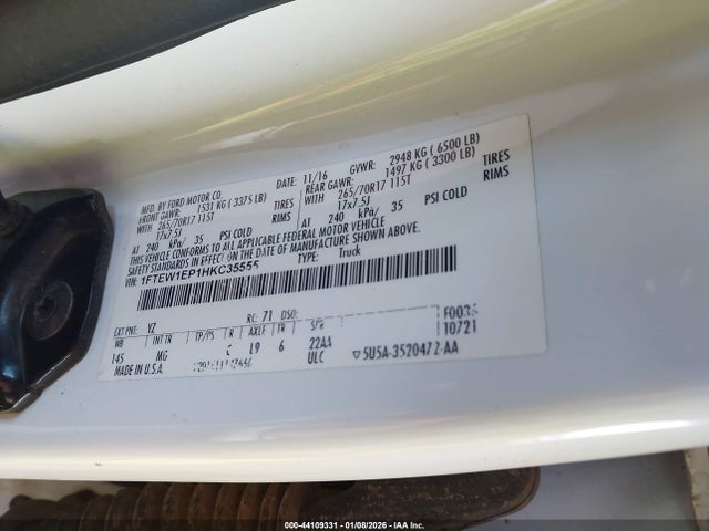 1FTEW1EP1HKC35555 Ford F-150 Xlt