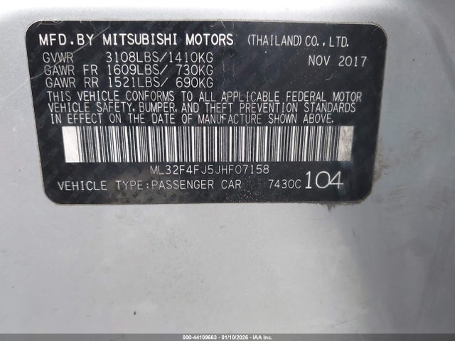 2018 MITSUBISHI MIRAGE G4 ML32F4FJ5JHF07158 Photo 8