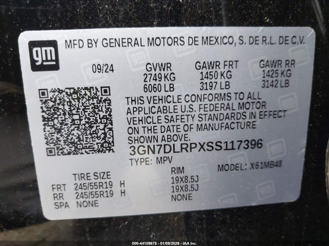 Chevrolet Equinox Ev Lt 2025 3GN7DLRPXSS117396 Image 9