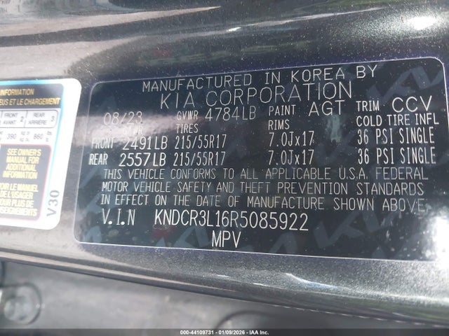2024 KIA NIRO EV KNDCR3L16R5085922 Photo 8