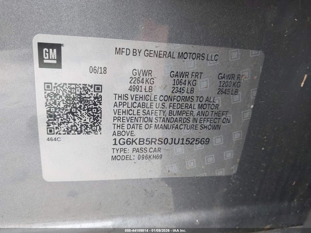 2018 CADILLAC CT6 1G6KB5RS0JU152569 Photo 8