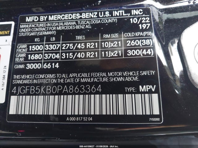 4JGFB5KB0PA863364 Mercedes-Benz Gle 450 4matic