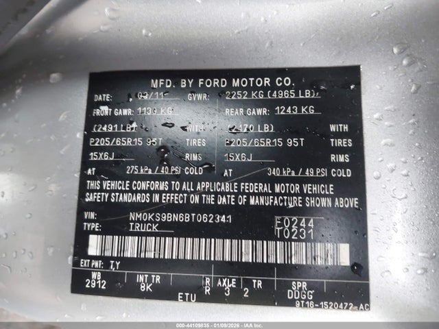 2011 FORD TRANSIT CONNECT NM0KS9BN6BT062341 Photo 8