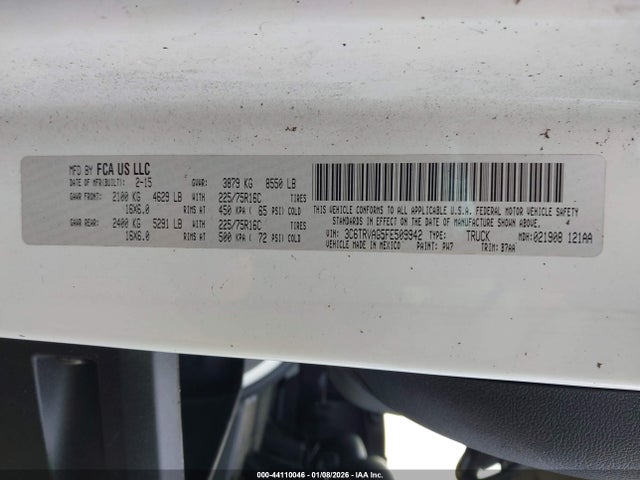 2015 RAM PROMASTER 1500 3C6TRVAG5FE509942 Photo 8