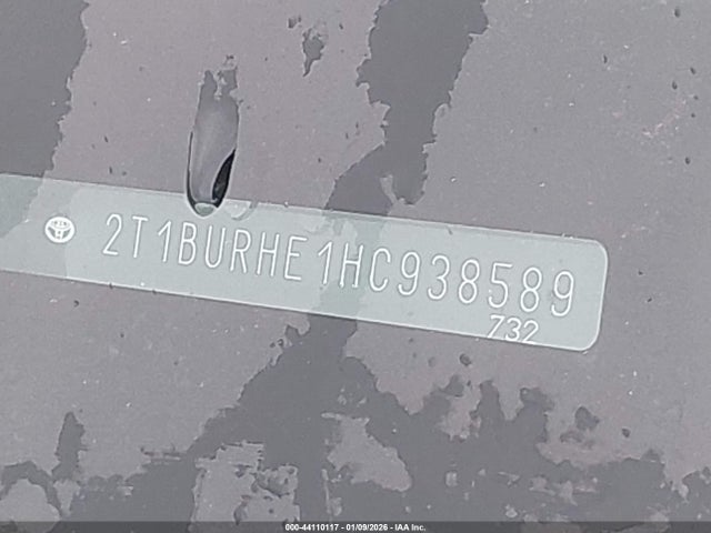 2017 TOYOTA COROLLA 2T1BURHE1HC938589 Photo 8