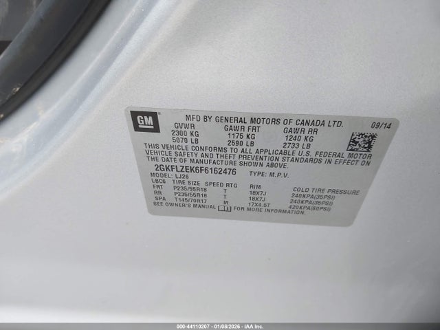 Продажа на аукционе авто 2015 Gmc Terrain Denali, vin: 2GKFLZEK6F6162476, номер лота: 44110207