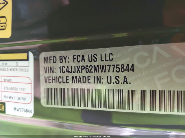2021 JEEP WRANGLER 4XE 1C4JJXP62MW775844 Photo 8