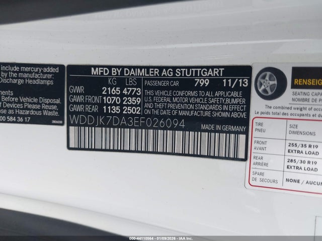 2014 MERCEDES-BENZ SL 550 WDDJK7DA3EF026094 Photo 8