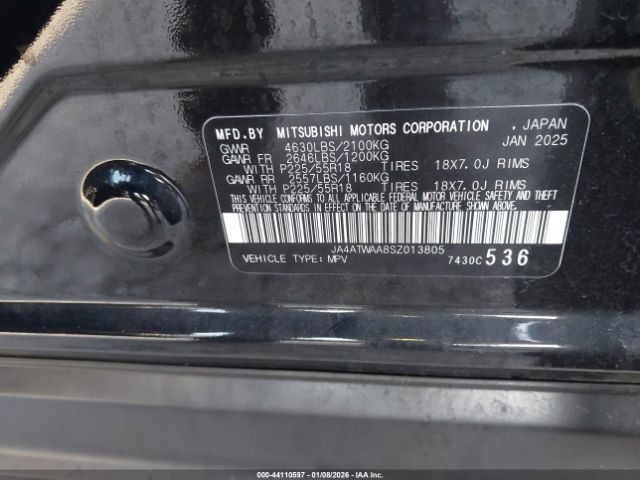 2025 MITSUBISHI ECLIPSE CROSS JA4ATWAA8SZ013805 Photo 8