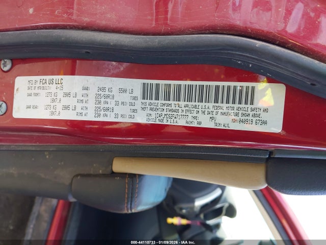1C4PJMDS2FW717777 Jeep Cherokee Limited