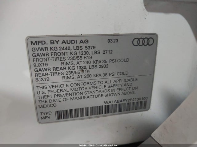 2023 AUDI Q5 WA1ABAFY2P2130100 Photo 8