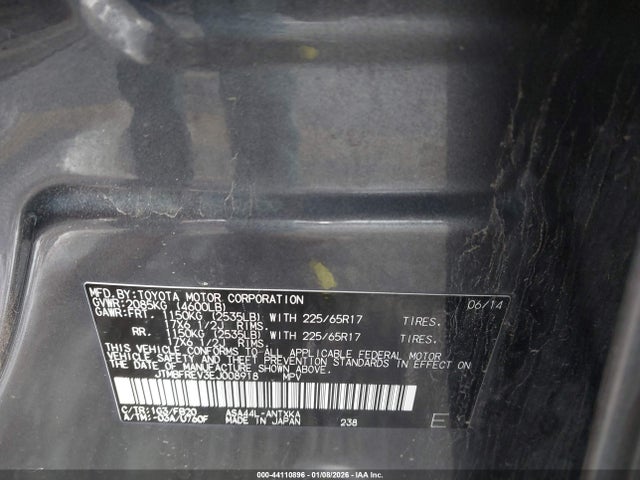 Toyota RAV4 LE 2014 JTMBFREV3EJ008918 Image 9
