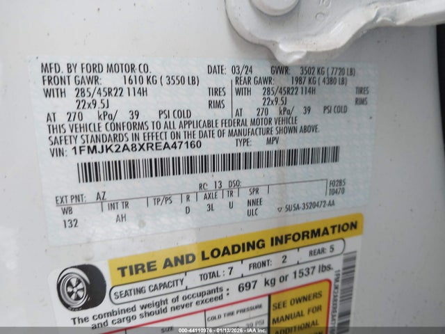 Ford Expedition Limited Max 2024 1FMJK2A8XREA47160 Image 9