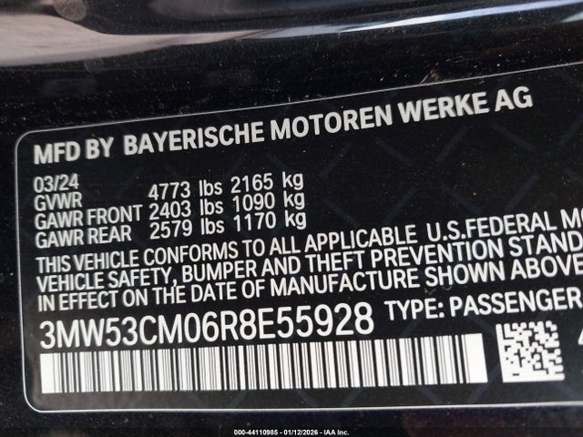 Продаж на аукціоні авто 2024 Bmw M240 I Xdrive, vin: 3MW53CM06R8E55928, номер лоту: 44110985