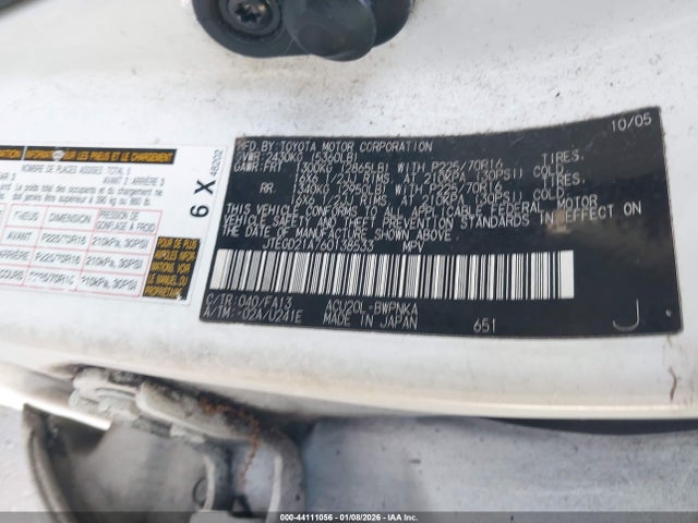 2006 TOYOTA HIGHLANDER JTEGD21A760138533 Photo 8