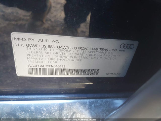 2014 AUDI A8 L WAURGAFD3EN010189 Photo 8