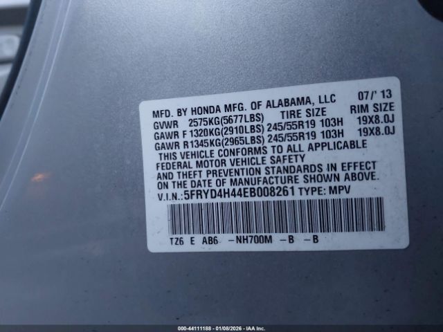 2014 ACURA MDX 5FRYD4H44EB008261 Photo 8