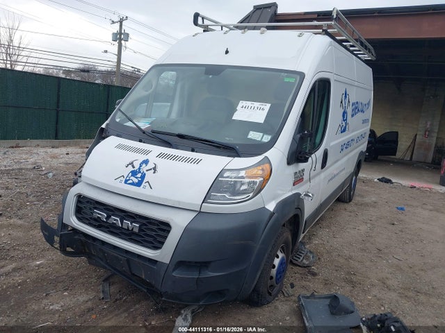 44111316 :رقم المزاد ، 3C6TRVDG1LE115300 vin ، 2020 Ram Promaster 2500 High Roof 159 Wb مزاد بيع