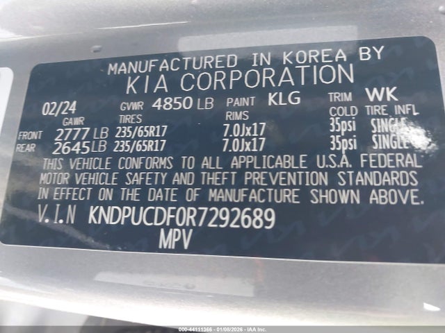 KIA Sportage Lx 2024 KNDPUCDF0R7292689 Image 9