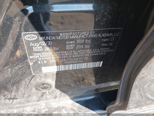 Hyundai Elantra Value Edition 2020 5NPD84LF0LH614586 Image 9