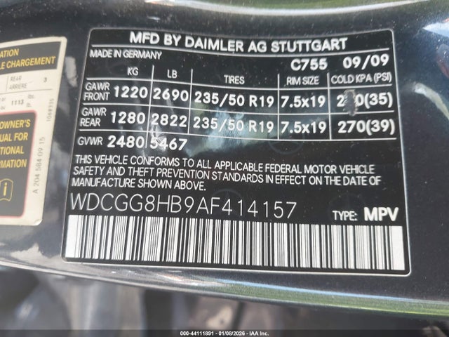 Продаж на аукціоні авто 2010 Mercedes-benz Glk 350 4matic, vin: WDCGG8HB9AF414157, номер лоту: 44111891