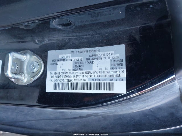 JM1NDAC74J0205380 Mazda Mx-5 Miata Club